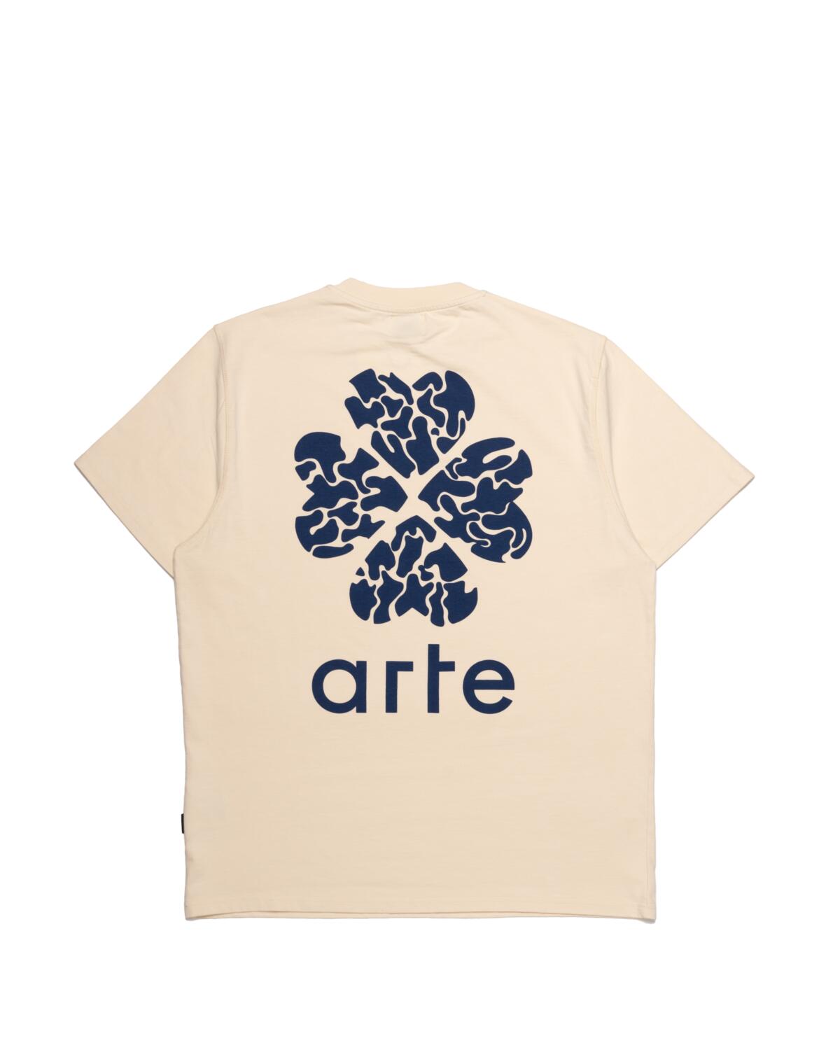 Arte Antwerp Destroyed Clover Back Print T shirt